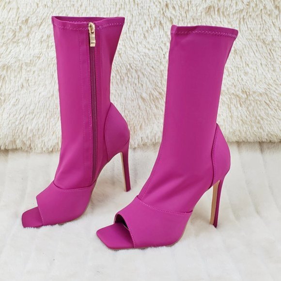 Berry Heeled Boots - Picture 11 of 12